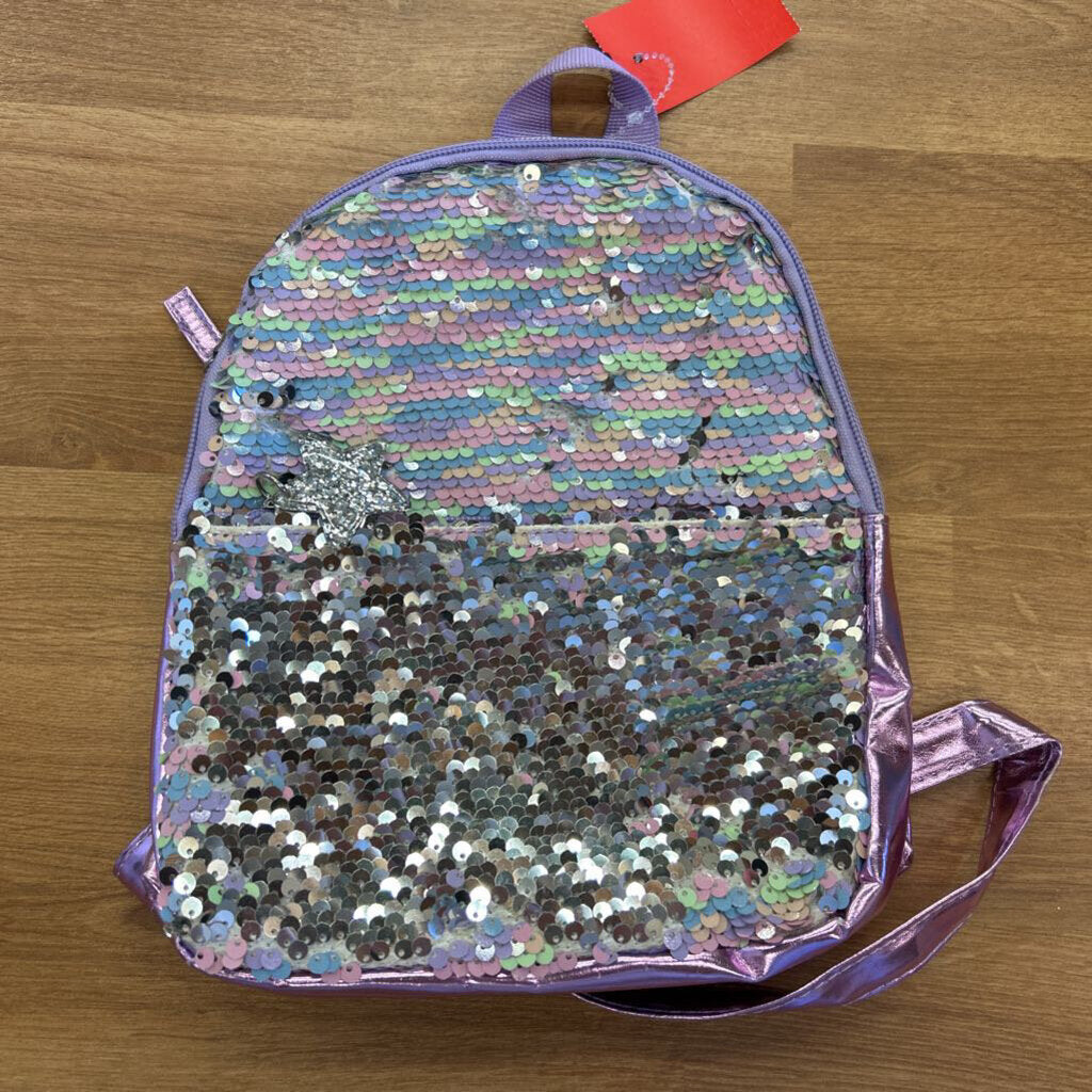 Purple Sequin Mini Back Pack