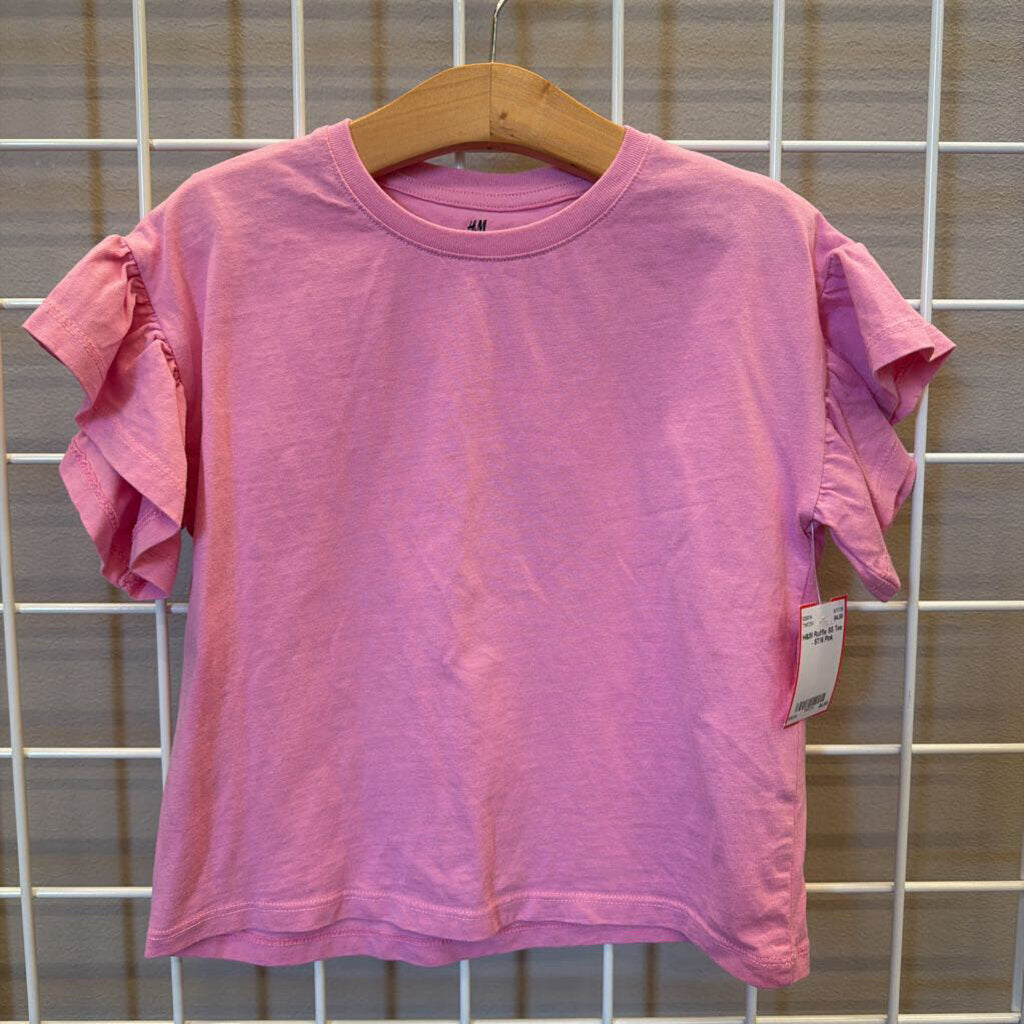 H&M Ruffle SS Tee - 5T/6