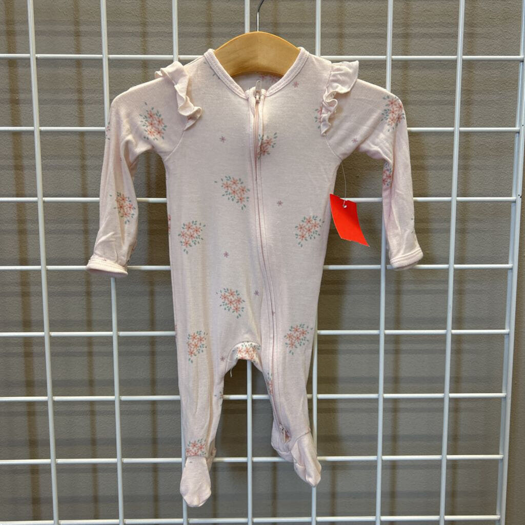 Cloud Island Floral Zip Sleeper - NB