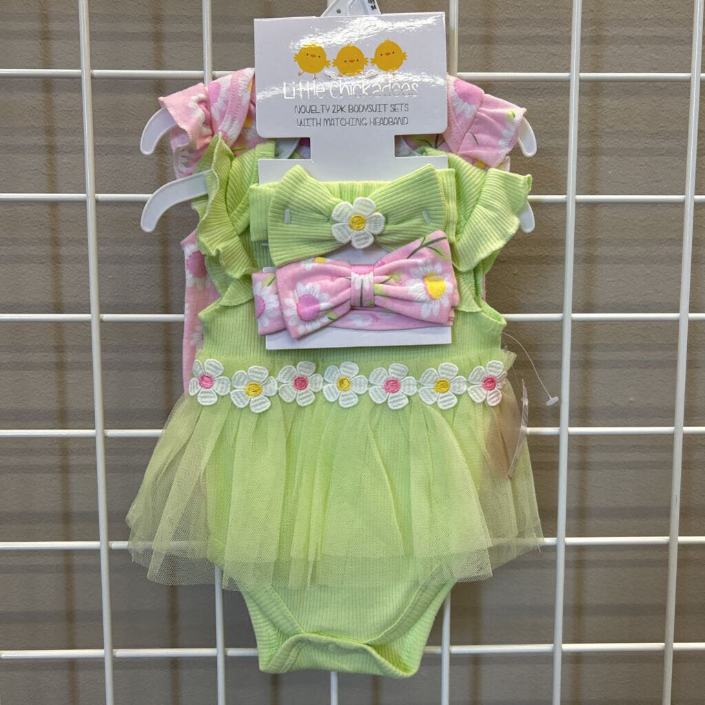 NWT Little Chickadee Onesie Set - 0/3m
