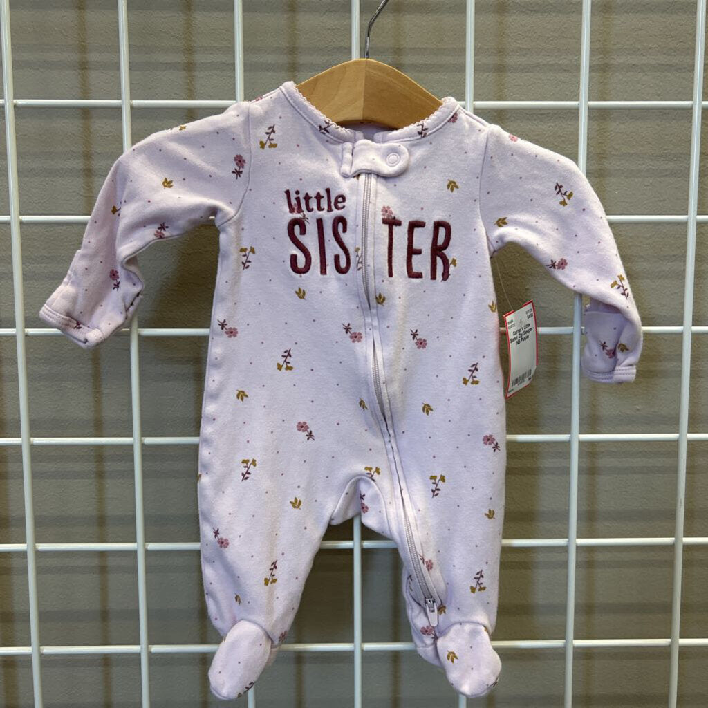 Carter's Little Sister Zip Sleeper - NB