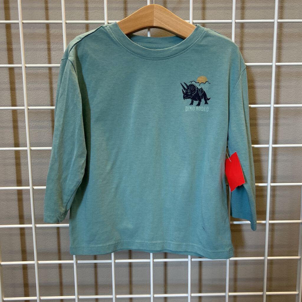 Cat & Jack Dino LS Tee - 3T