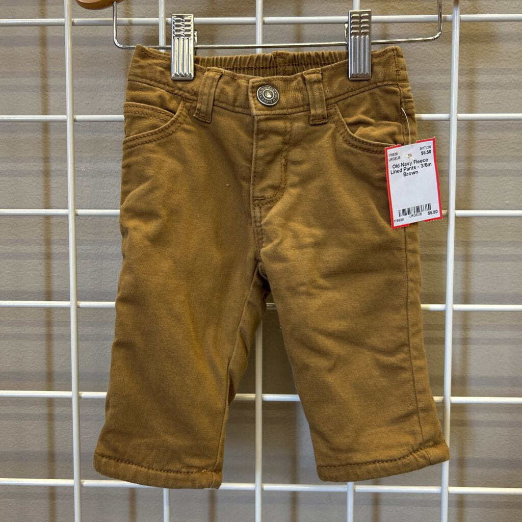 Old Navy Fleece Lined Pants - 3/6m