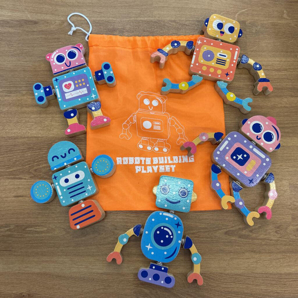 Robot Building Play Set w/ Bag