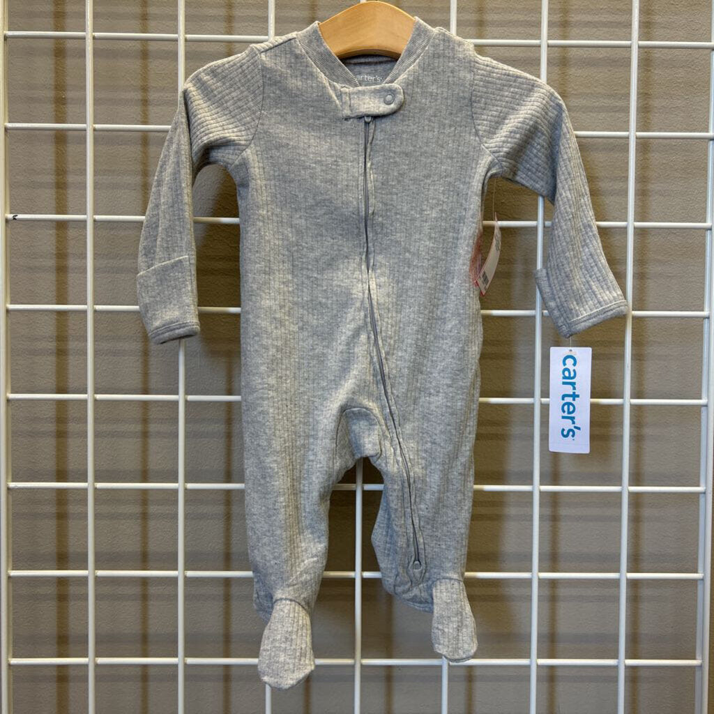 NWT Carter's Ribbed Zip Sleeper - 3m