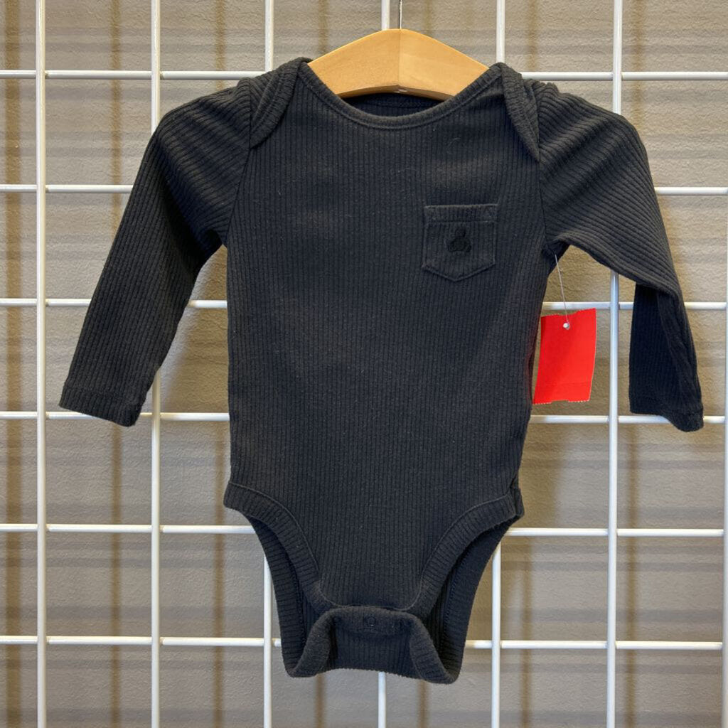 Baby Gap Ribbed LS Onesie - 6/12m