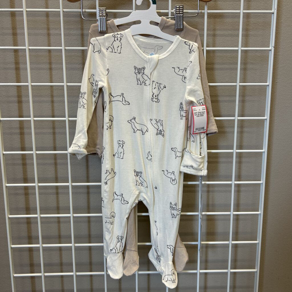 NWT Cloud Island Soft Zip Sleeper - 0/3m