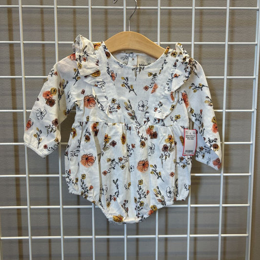 Vignette Floral LS Bubble Romper - 9/12m