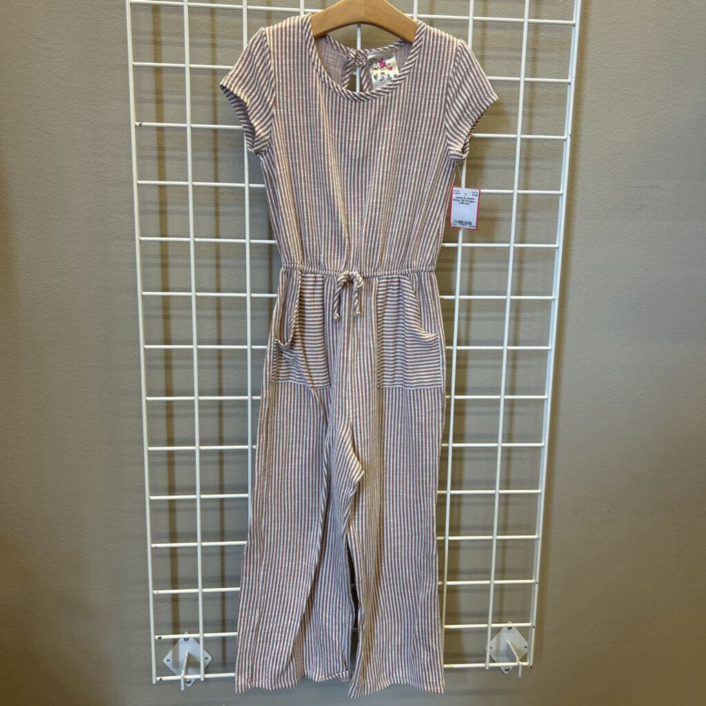 Jenna & Jessie Stripe SS Romper - 8