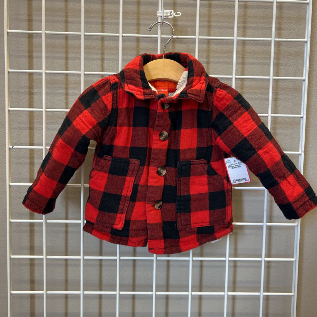 Joe Fresh Plaid Sherpa Shacket - 12/18m