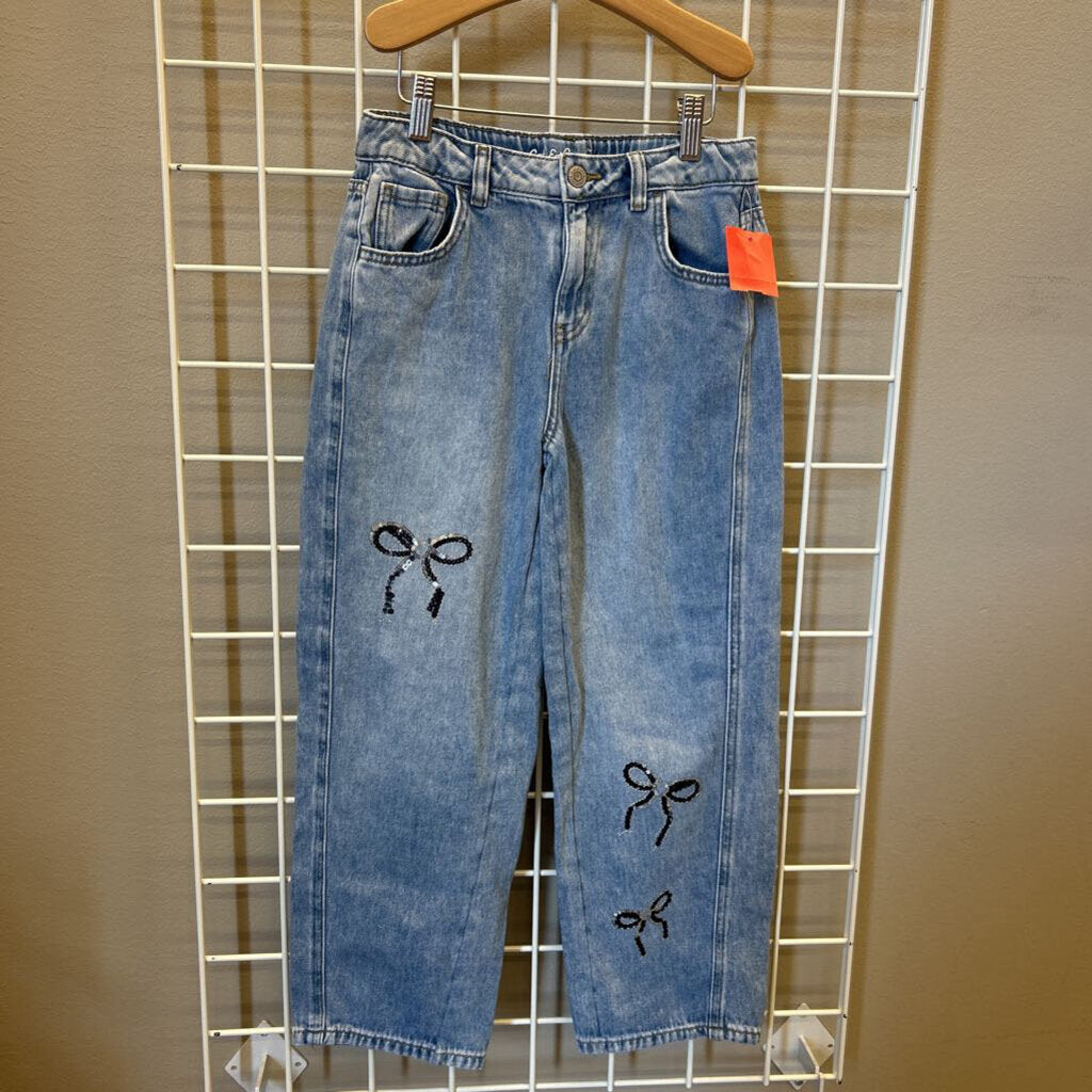 Cat & Jack Bow Barrell Jeans - 10