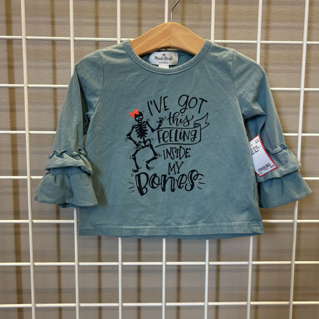 Marie Nicole Skeleton LS Tee ~ 12/18m