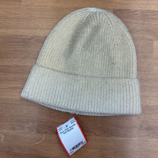 Zara Gold Sparkle Knit Beanie