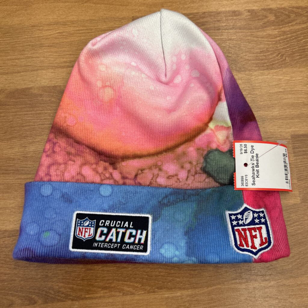 Seahawks Tie Dye Knit Beanie