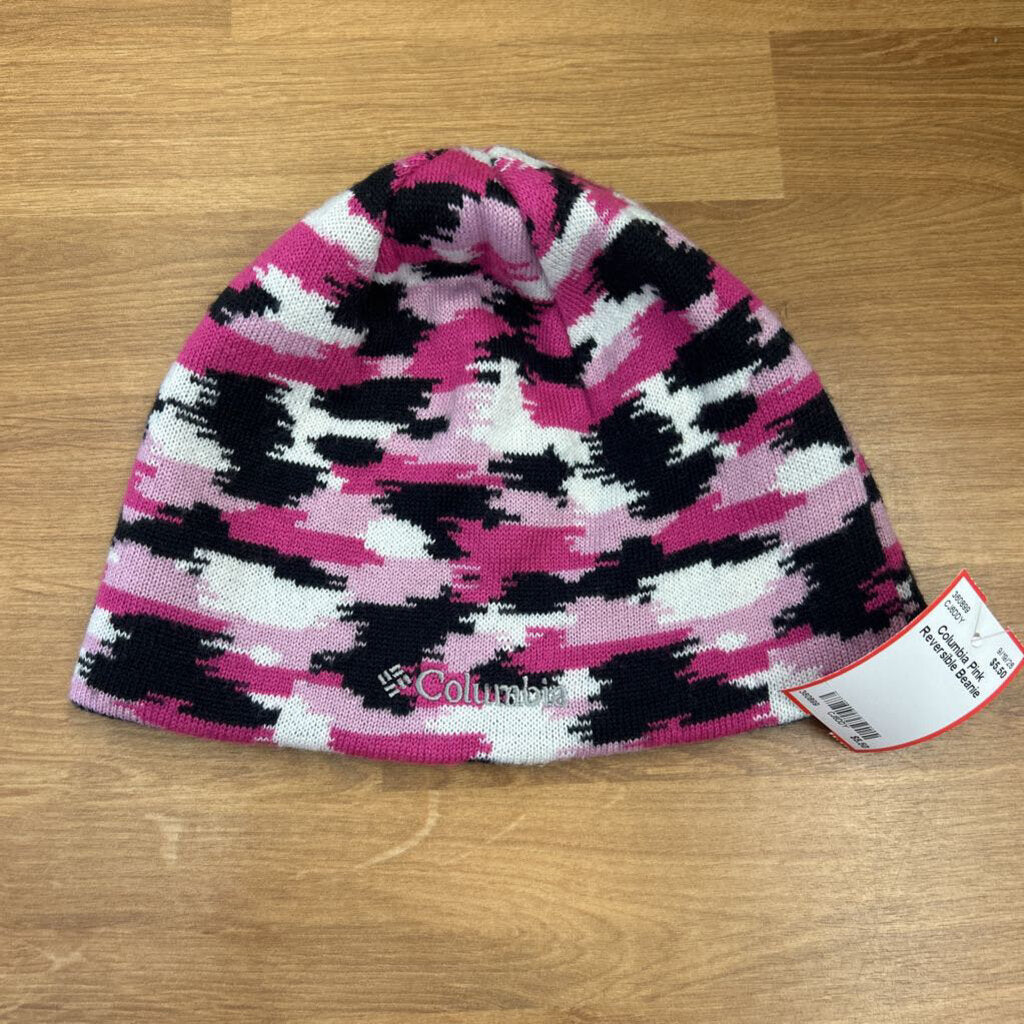 Columbia Pink Reversible Beanie