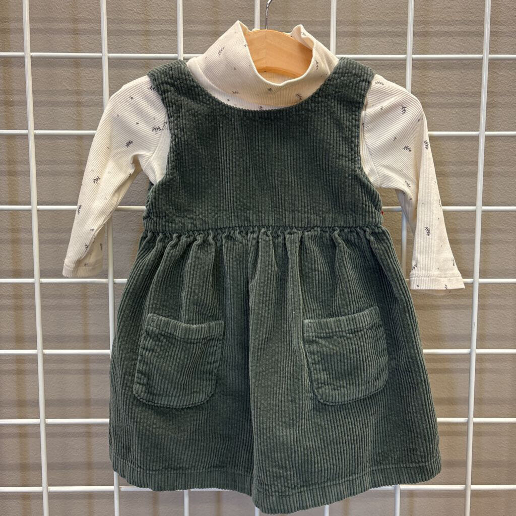 Little Planet Corduroy Tank Dress w/ Turtleneck - 9m