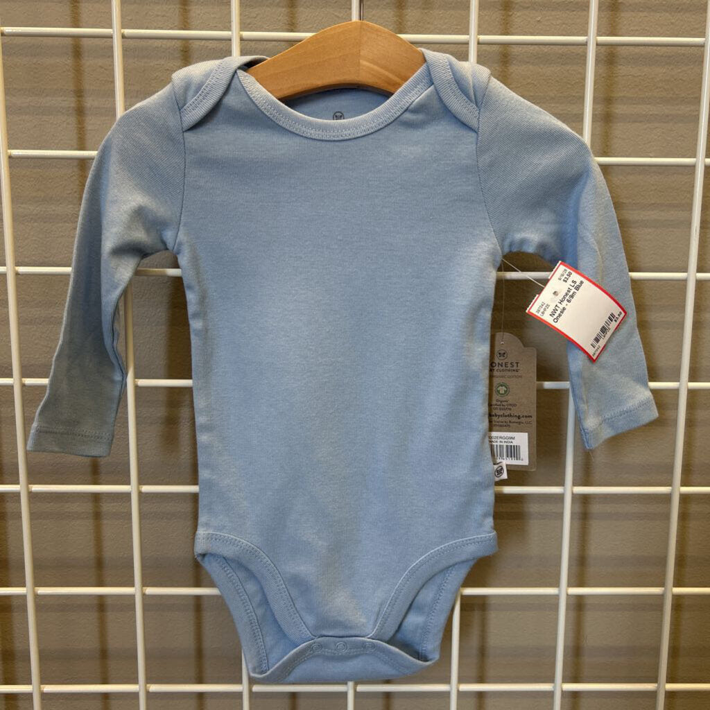 NWT Honest LS Onesie - 6/9m
