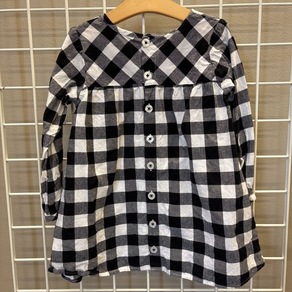 Ruffle Butts Plaid LS Dress - 5