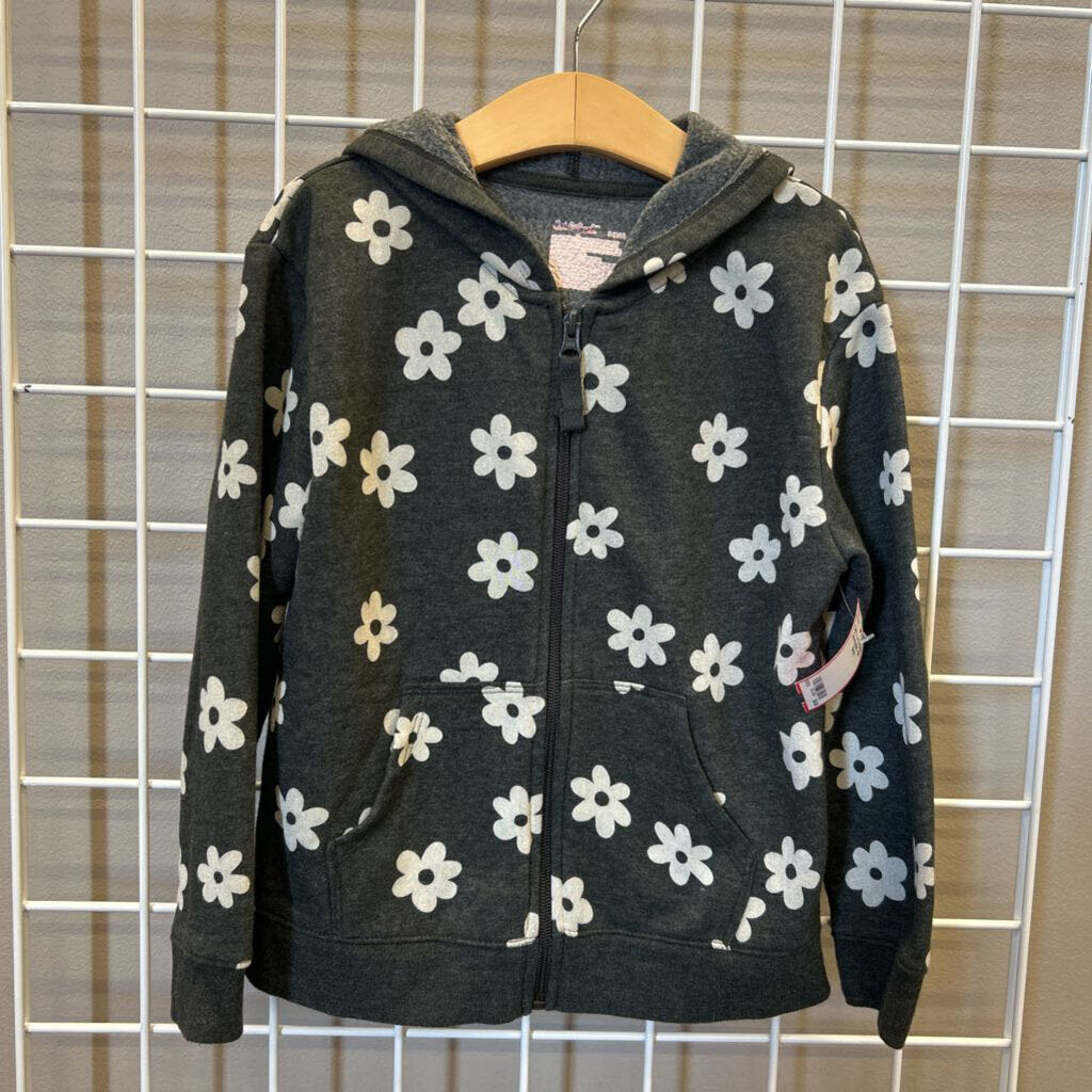 Cat & Jack Floral Zip Hoodie - 6/7