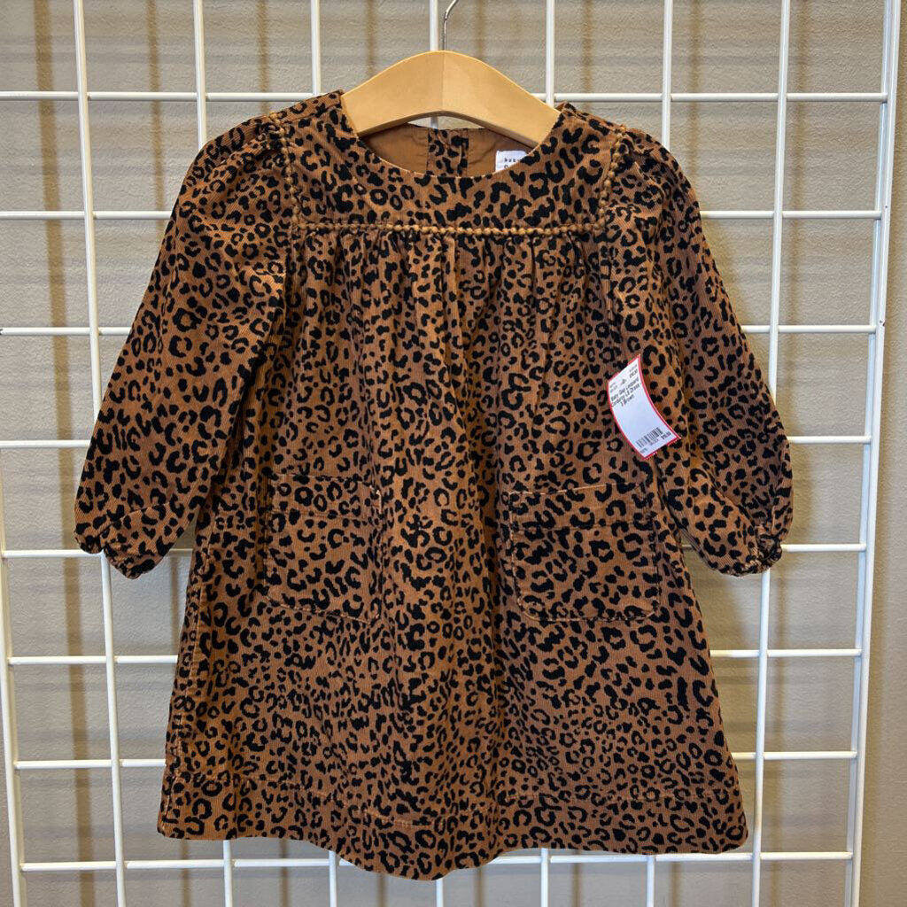 Baby Gap Leopard Corduroy LS Dress - 3
