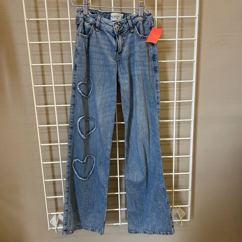 Abercrombie Kids Low Rise Baggy Heart Jeans - 11/12