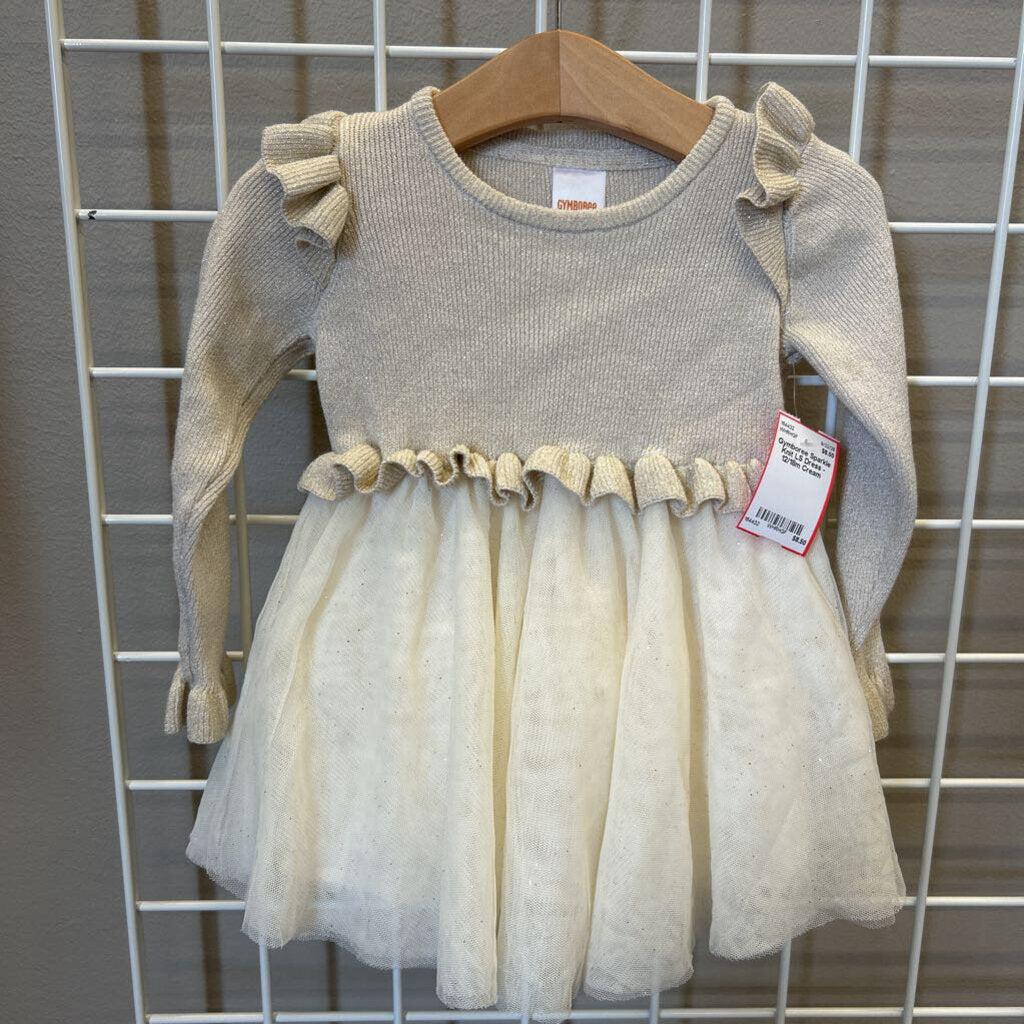 Gymboree Sparkle Knit LS Dress - 12/18m