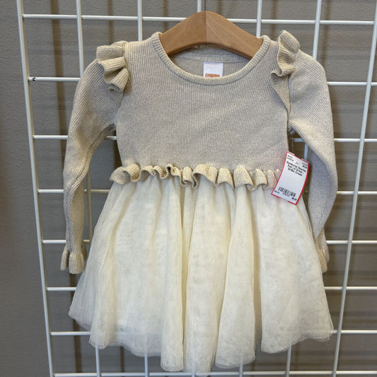 Gymboree Sparkle Knit LS Dress - 12/18m