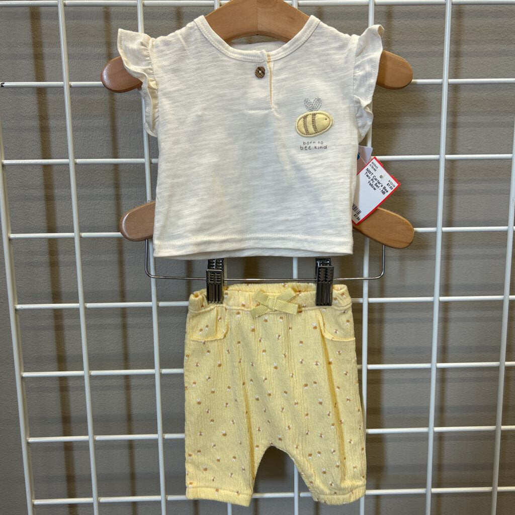 NWT Carter's Bee Two Pc Set - NB