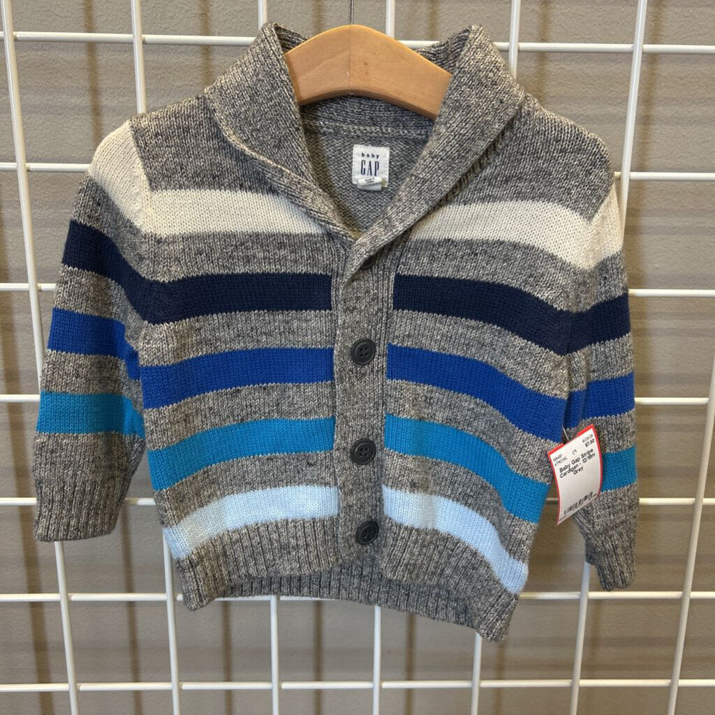 Baby Gap Stripe Cardigan - 12/18m