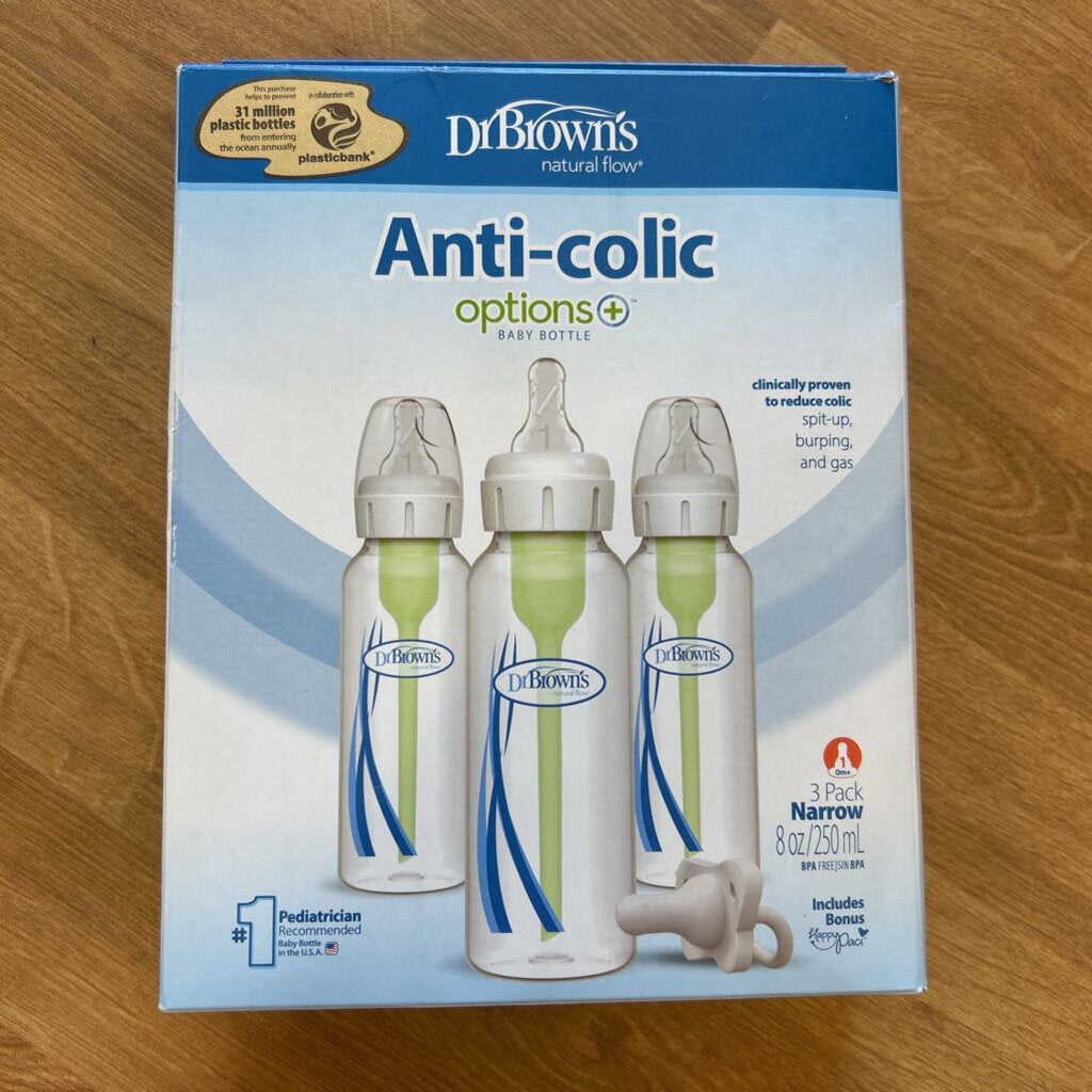 NEW Dr. Brown's Anti Colic 3 Pack Bottles