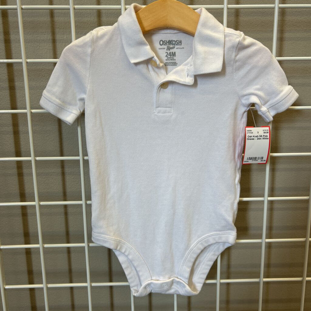 Osh Kosh SS Polo Onesie - 24m