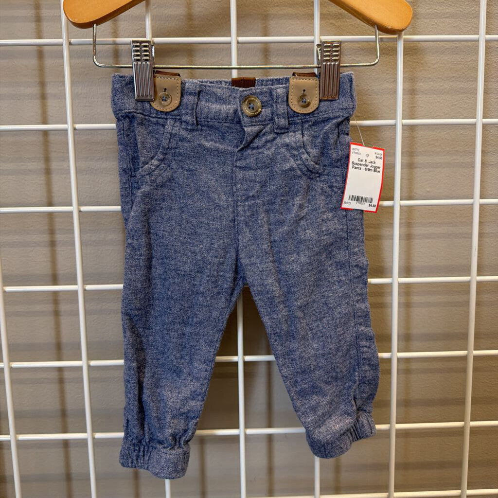 Cat & Jack Suspender Jogger Pants - 6/9m