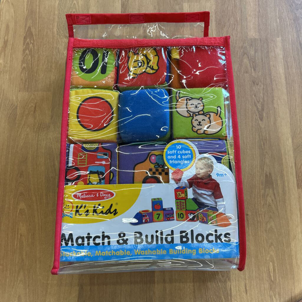 Melissa & Doug Match & Build Blocks