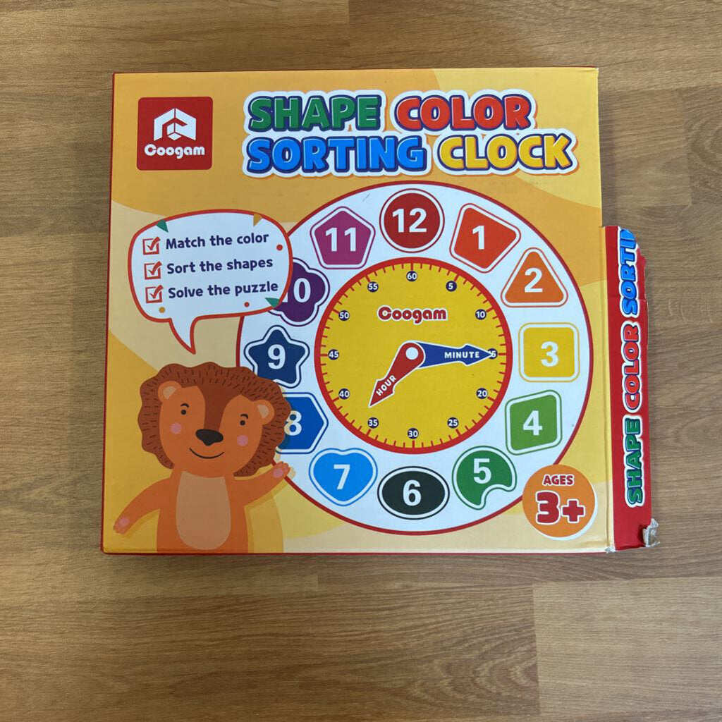 Shape Color Sorting Clock