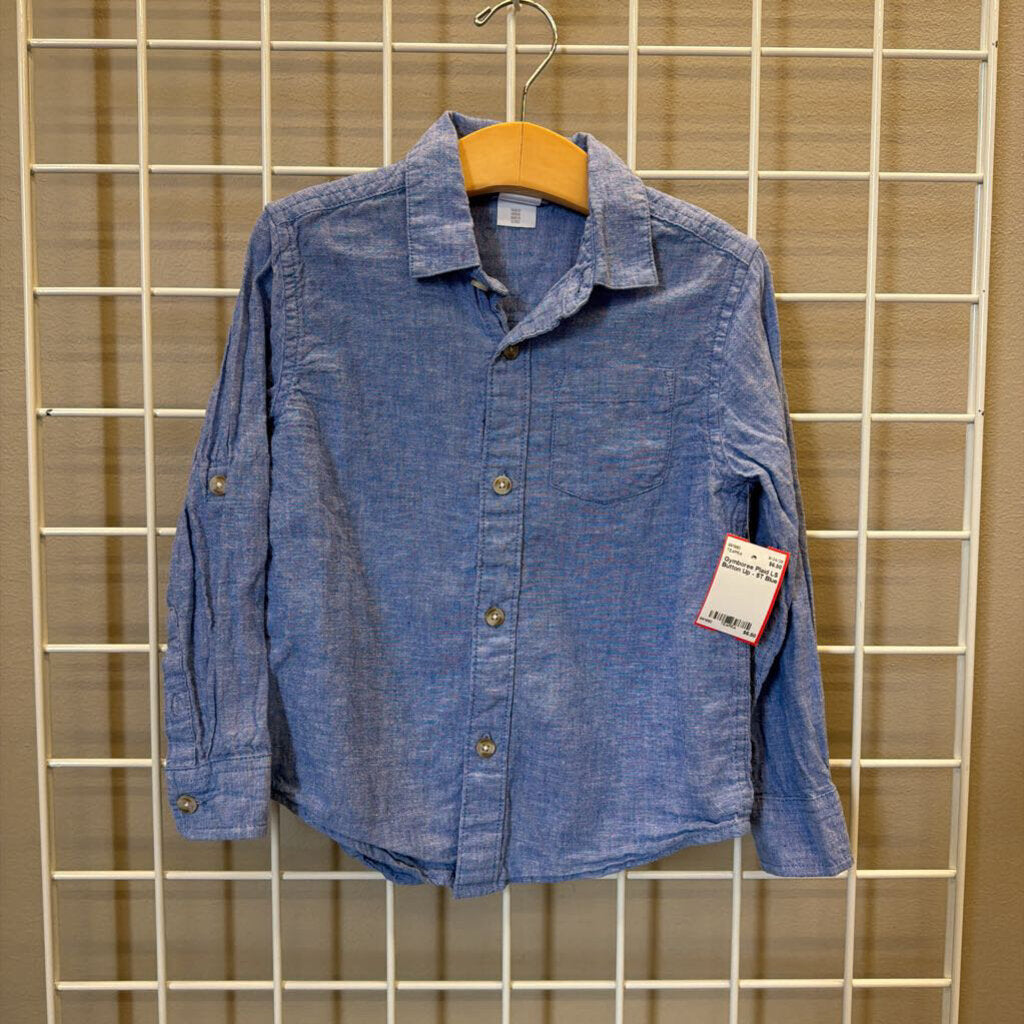 Gymboree LS Button Up - 5T