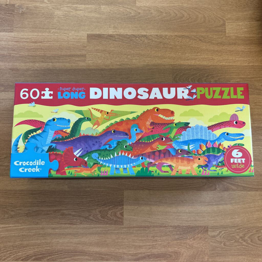 NEW Crocodile Creek 60pc Long Puzzle - Dinosaurs
