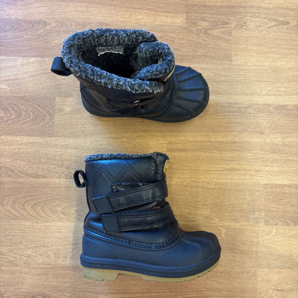 Cat & Jack Black Snow Boots - 8