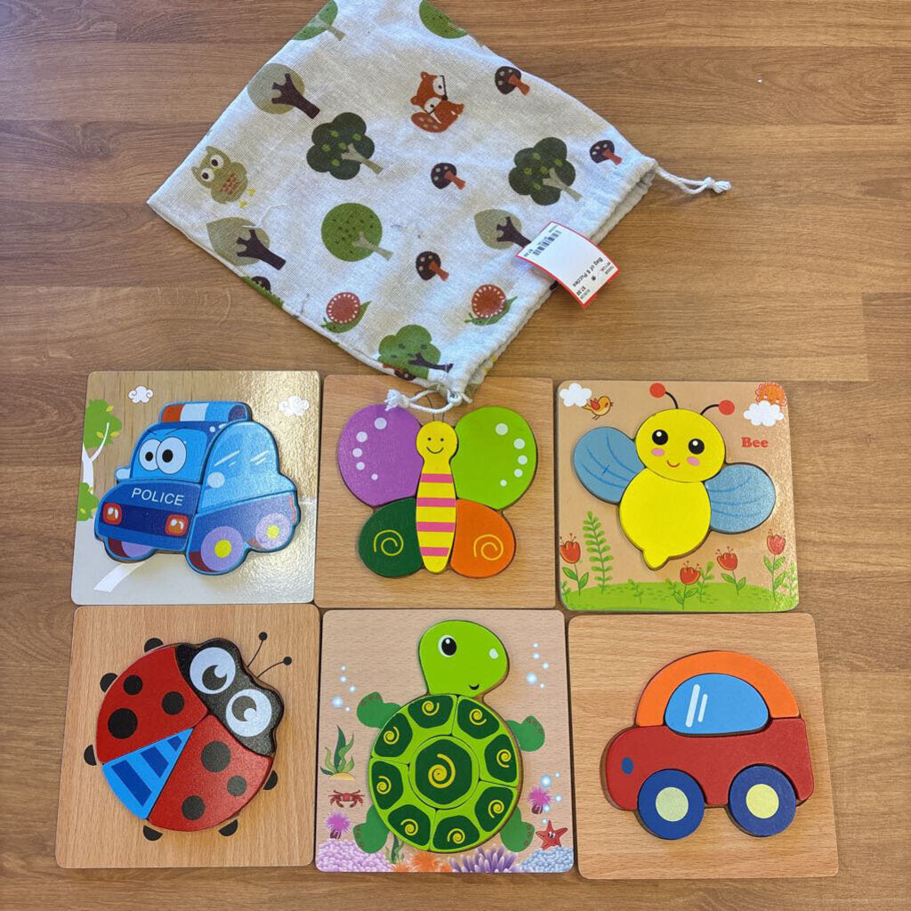 Bag of 6 Puzzles