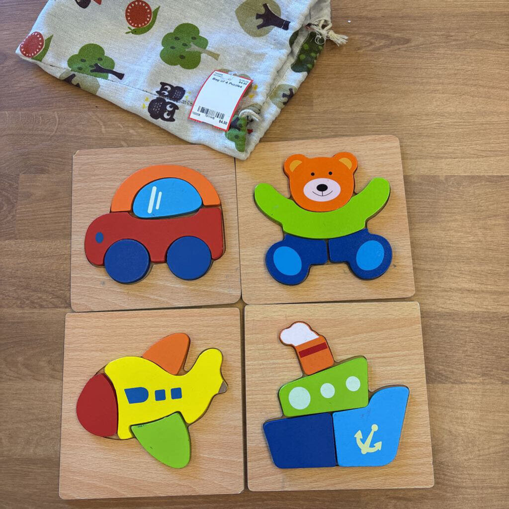 Bag of 4 Puzzles
