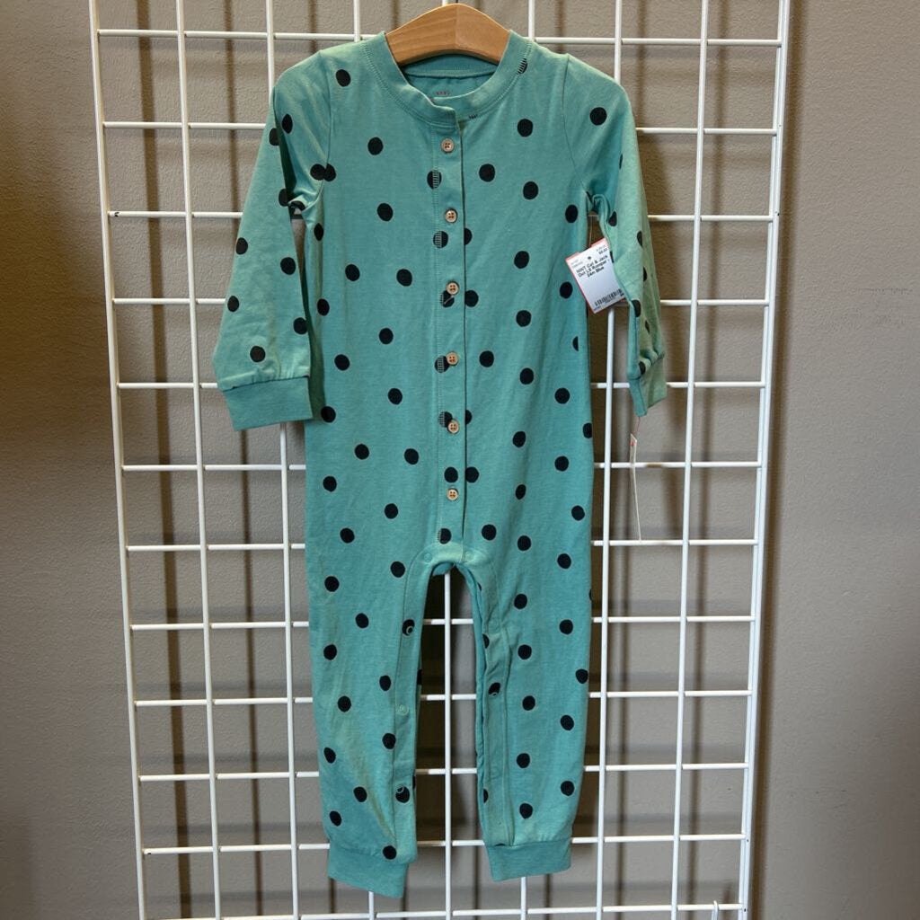 NWT Cat & Jack Dot LS Romper - 24m