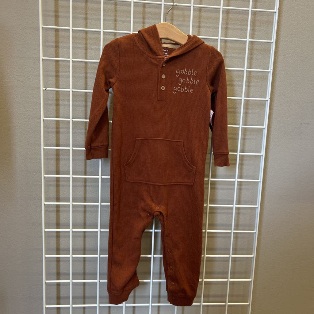 Carter's Turkey Thermal LS Romper - 24m