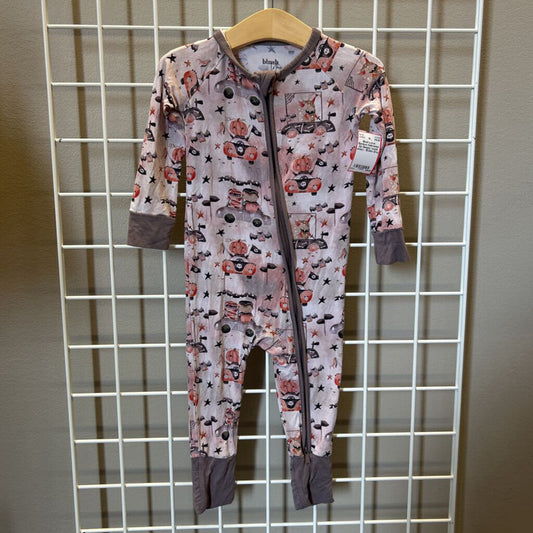 Blush Lotus Bamboo Halloween Zip Sleeper (wash wear) - 18/24m