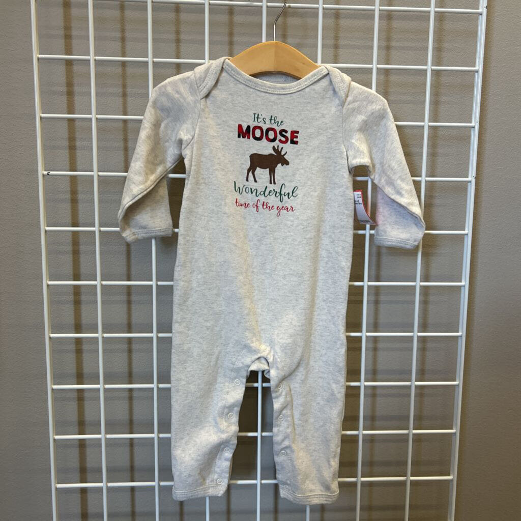 HB Moose LS Romper - 24m