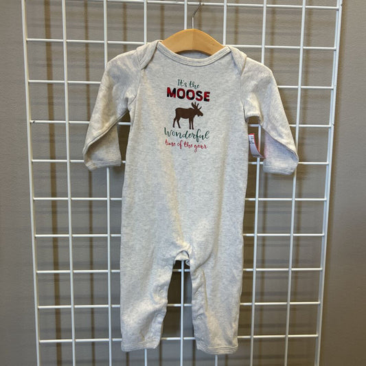 HB Moose LS Romper - 24m