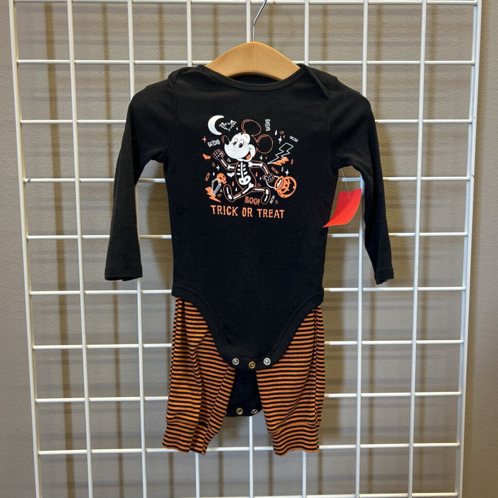 Jumping Beans Mickey Trick or Treat Two Pc Set - 18m