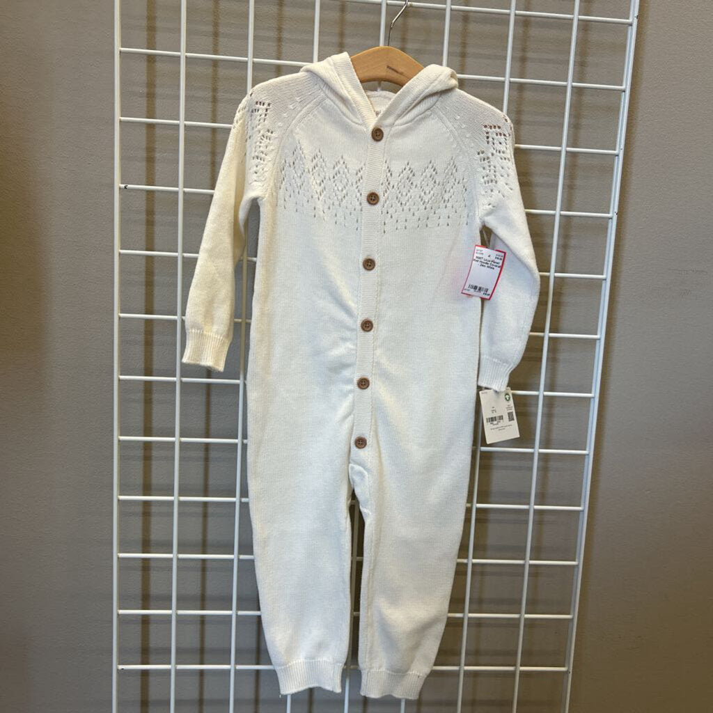 NWT Little Planet Knit Hoodie Coverall - 24m