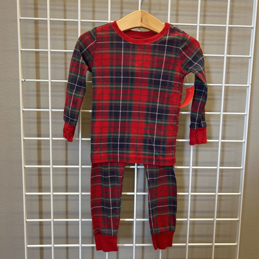 Old Navy Plaid Pjs - 18/24m