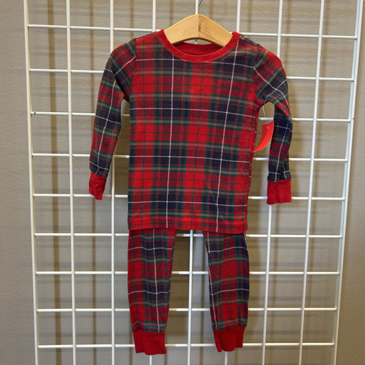 Old Navy Plaid Pjs - 18/24m