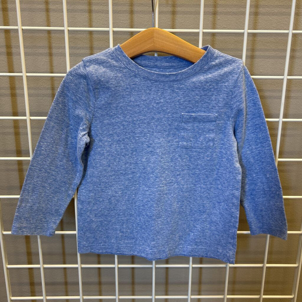 Cat & Jack LS Pocket Tee - 3T