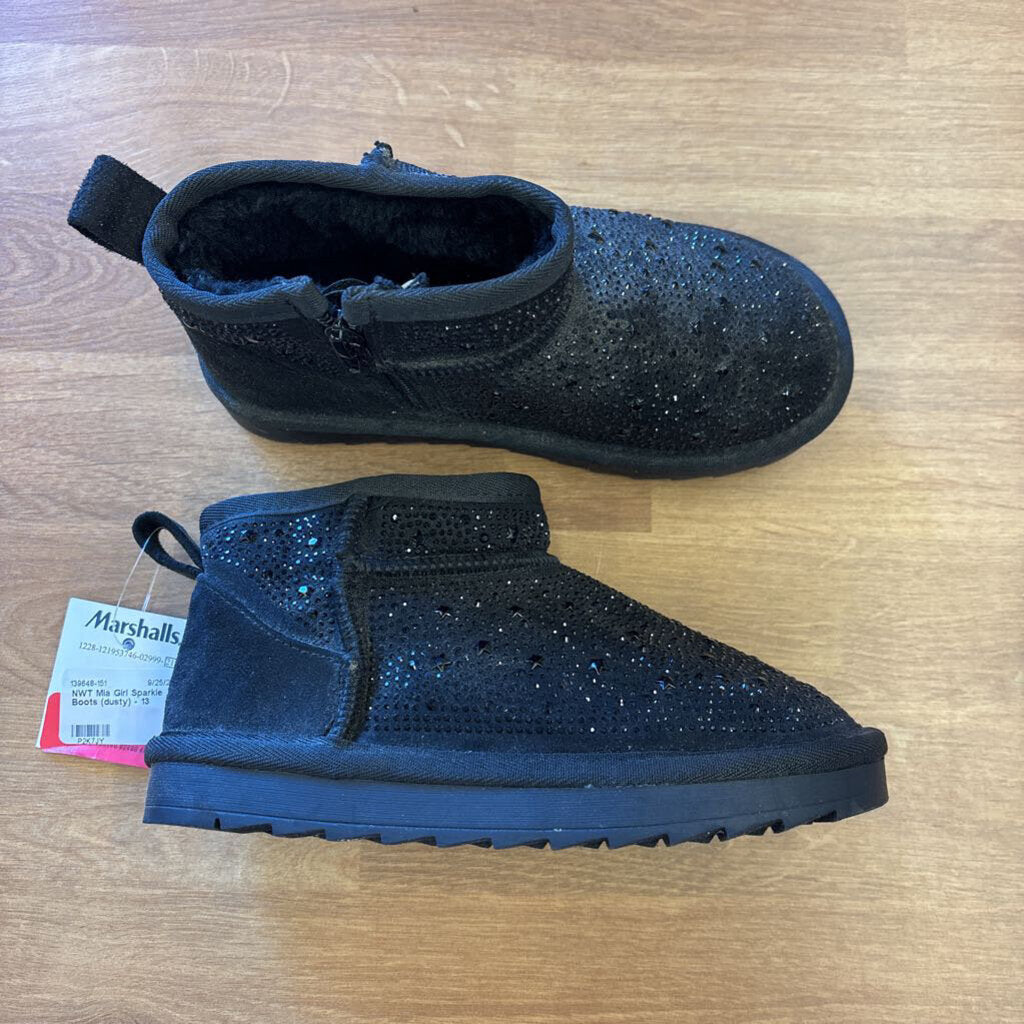 NWT Mia Girl Sparkle Boots (dusty) - 13